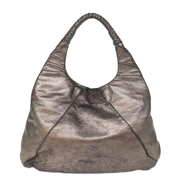 Salvatore Ferragamo Hand Bag Leather Gold Tone Auth bs15051 - Picture 2 of 16